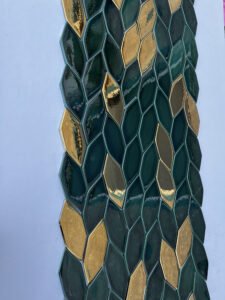 Mabel tile gold yeşil