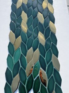 fileli yaprak seramik