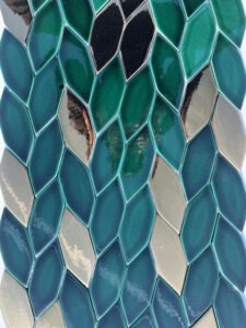 el yapımı fileli yaprak mozaik